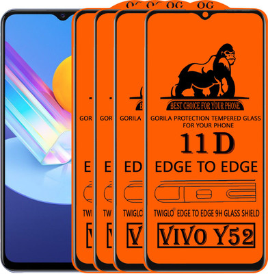 TWIGLO Edge To Edge Tempered Glass for VIVO Y52(Pack of 4)