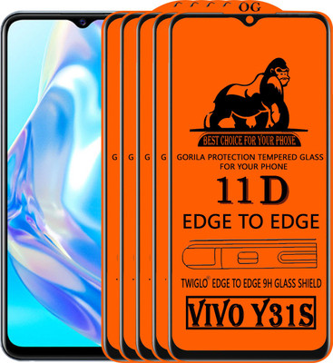 11D Edge To Edge Tempered Glass for VIVO Y31S(Pack of 2)