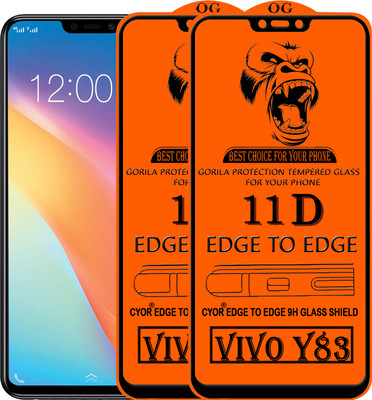 CYOR Edge To Edge Tempered Glass for VIVO Y83(Pack of 2)