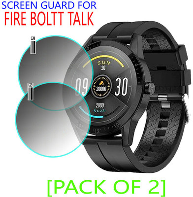 YCHROZE Edge To Edge Tempered Glass for FIRE BOLTT TALK(Pack of 2)