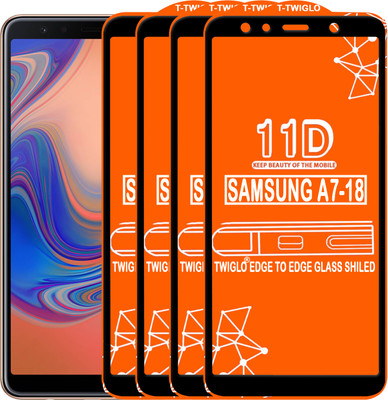 TWIGLO Edge To Edge Tempered Glass for SAMSUNG A7-18(Pack of 4)