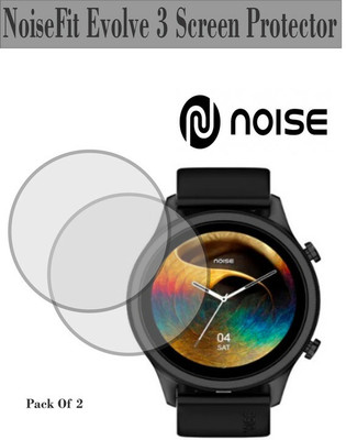 RapTag Edge To Edge Tempered Glass for Aii NoiseFit Evolve 3(Pack of 2)