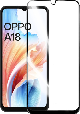 HUPSHY Edge To Edge Tempered Glass for OPPO A18(Pack of 1)