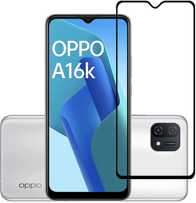 9H Edge To Edge Tempered Glass for Oppo A16K-Screen Protector and Installation Kit(Pack of 1)