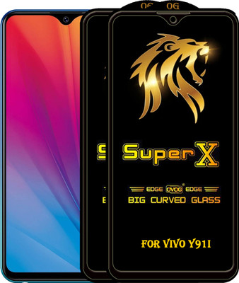 PFOAM Edge To Edge Tempered Glass for VIVO Y91I(Pack of 2)