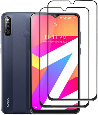 NKCASE Edge To Edge Tempered Glass for Lava Z3 Pro(Pack of 2)