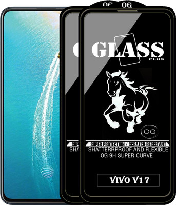 PFOAM Edge To Edge Tempered Glass for VIVO V17(Pack of 2)