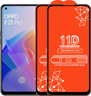 Roxel Edge To Edge Tempered Glass for Oppo F21 Pro(Pack of 2)