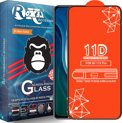 Roxel Edge To Edge Tempered Glass for Mi 11X Pro 5G(Pack of 1)