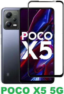 AKSHUD Edge To Edge Tempered Glass for POCO X5 5G, poco x5 pro(Pack of 1)