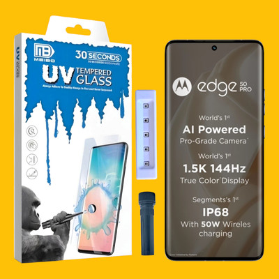 KadWaniya Edge To Edge Tempered Glass for INFINIX NOTE 40 PRO 5G, Infinix Note 40 Pro 5G, Meibo Series 3D Curved (30 Seconds Quick Paste) High Quality UV Liquide Glue Glass with Easy Installation Kit-308(Pack of 1)