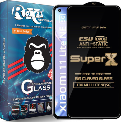 Roxel Edge To Edge Tempered Glass for MI 11 LITE NE(5G)(Pack of 1)