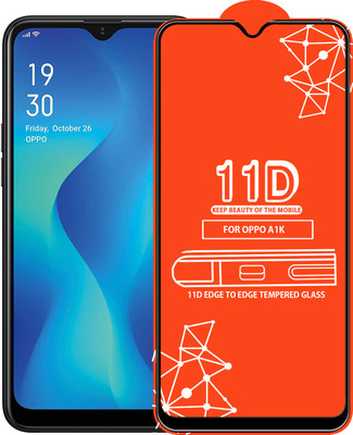 Qyist Edge To Edge Tempered Glass for Oppo A1K(Pack of 1)