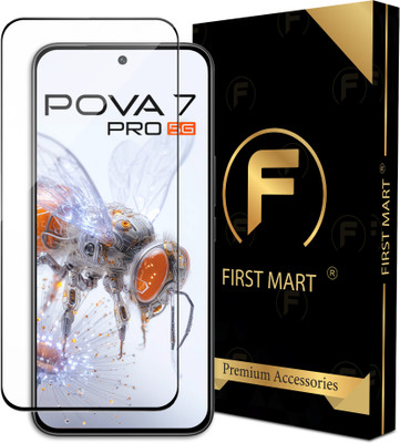 FIRST MART Edge To Edge Tempered Glass for Tecno Pova 7 Pro 5G, Pova 7 Pro(Pack of 1)