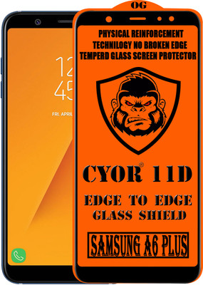 CYOR Edge To Edge Tempered Glass for Samsung Galaxy A6 Plus(Pack of 1)