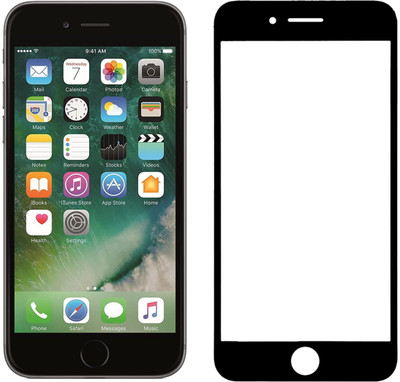 9H Edge To Edge Tempered Glass for Apple iPhone 7-Sensitive touch,9H Hardness, Anti-Scratch Edge to Edge Full Glue Mobile Screen protector with Wet & dry Wipes(Pack of 1)