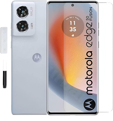 ROYALBASE Edge To Edge Tempered Glass for Moto Edge 50 Fusion 5G [uv], Motorola Edge 50 fusion 5G(Pack of 1)