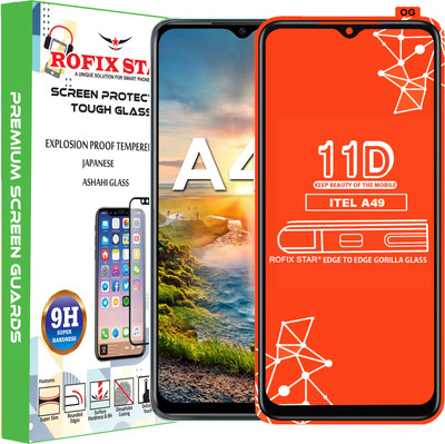 Rofix star Edge To Edge Tempered Glass for ITEL A49(Pack of 1)