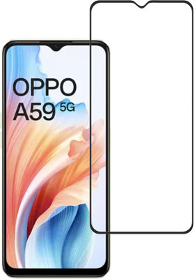 KARTRAY Edge To Edge Tempered Glass for Oppo A59 5G(Pack of 1)