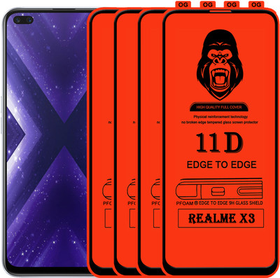 Rofix star Edge To Edge Tempered Glass for REALME X3(Pack of 4)
