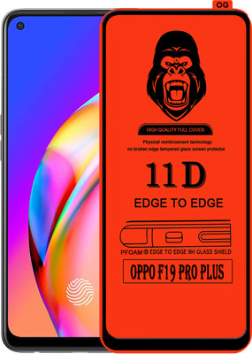 Laxdom Edge To Edge Tempered Glass for OPPO F19 PRO PLUS(Pack of 1)