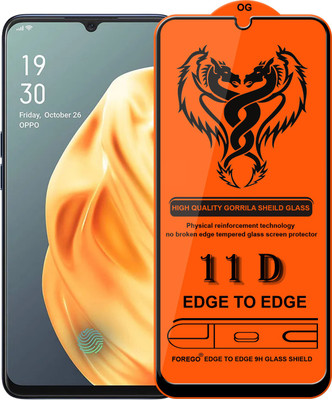 Forego Edge To Edge Tempered Glass for OPPO F15(Pack of 1)