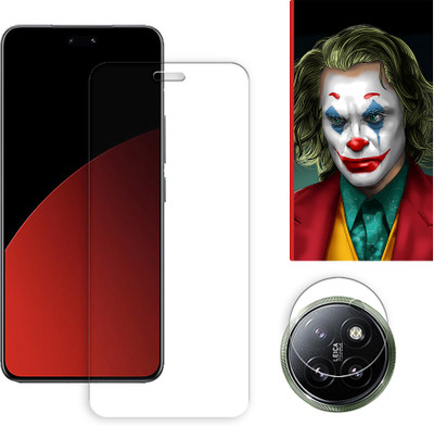 SOMTONE Edge To Edge Tempered Glass for Xiaomi Civi 4 Pro 5G Tempered Glass Screen Protector | Anti-Scratch | Edge to Edge Full Coverage | 9H Hardness ( 1 FRONT SCREEN GUARD + 1 CAMERA LENS PROTECTOR + 1 FREE BACK EMBOSSED SKIN026 )(Pack of 1)