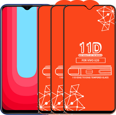 Roxel Edge To Edge Tempered Glass for Vivo U20(Pack of 3)