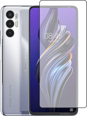Palio Edge To Edge Tempered Glass for Tecno Pova 3, TecnoPova3, Tecno Pova3(Pack of 1)