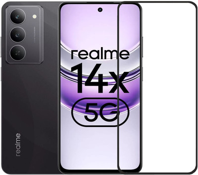 Flipkart SmartBuy Edge To Edge Tempered Glass for realme 14x 5G, Realme 14X 5G(Pack of 1)