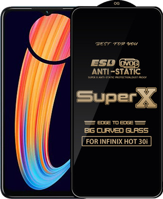 Qyist Edge To Edge Tempered Glass for INFINIX HOT 30i(Pack of 1)