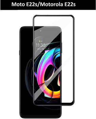 Bodoma Edge To Edge Tempered Glass for Moto E22s, Motorola E22s(Pack of 1)