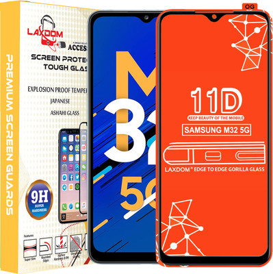 Laxdom Edge To Edge Tempered Glass for SAMSUNG GALAXY M32 5G(Pack of 1)