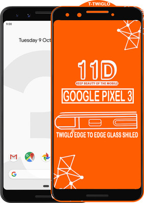 TWIGLO Edge To Edge Tempered Glass for GOOGLE PIXEL 3(Pack of 1)