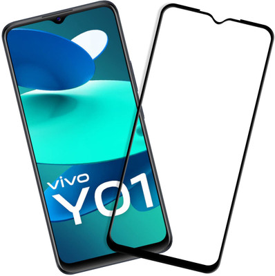 Knotyy Edge To Edge Tempered Glass for vivo Y01(Pack of 1)
