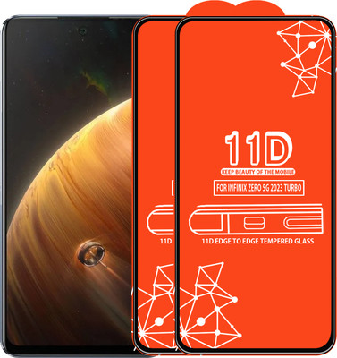 Roxel Edge To Edge Tempered Glass for Infinix Zero 5G 2023 Turbo(Pack of 2)