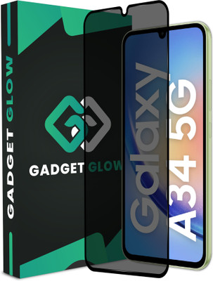 Gadget Glow Edge To Edge Tempered Glass for Samsung Galaxy A34 5G, Samsung A34 5G, A34 5G, Samsung M34 5G, Samsung F34 5G, (Privacy Anti Spy)(Pack of 1)