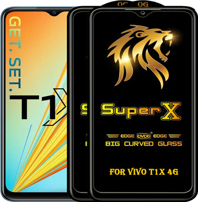 PFOAM Edge To Edge Tempered Glass for VIVO T1X 4G(Pack of 2)