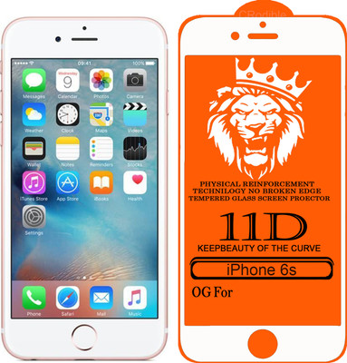 DeepzHub Edge To Edge Tempered Glass for Apple iPhone 6s(Pack of 1)