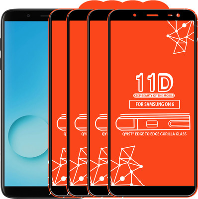 Qyist Edge To Edge Tempered Glass for Samsung Galaxy On6(Pack of 4)