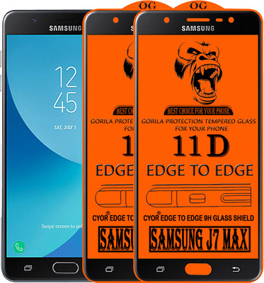 CYOR Edge To Edge Tempered Glass for Samsung Galaxy J7 Max(Pack of 2)