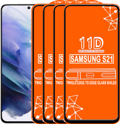 TWIGLO Edge To Edge Tempered Glass for SAMSUNG S21(Pack of 4)