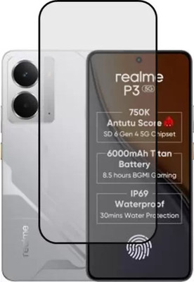 VALKAR Edge To Edge Tempered Glass for realme P3 5G(Pack of 1)