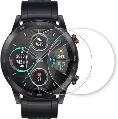 Dainty TECH Edge To Edge Tempered Glass for Fossil Q Explorist HR (Gen 4), Fossil Carlyle, Julianna GEN 5, Huawei Watch GT 2 46mm, Honor magic 2 46MM(Pack of 2)