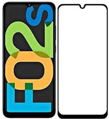 DMJHP Edge To Edge Tempered Glass for Samsung Galaxy F02s(Pack of 1)