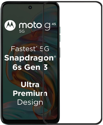 VISHZONE Edge To Edge Tempered Glass for Motorola g45 5G, Moto g45 5G, MOTOROLA G45 5G, MOTO G45 5G(Pack of 1)
