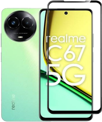 DSCASE Edge To Edge Tempered Glass for Realme C67 5G, realme C67(Pack of 1)