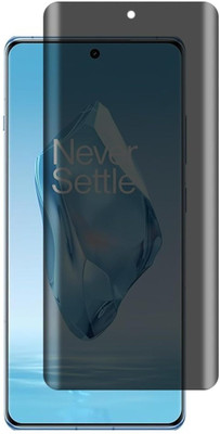 Global Mart Edge To Edge Tempered Glass for Privacy UV Tempered Glass Screen Protector for OnePlus 12R /1+12R Edge to Edge Full Coverage with Easy Installation Kit (UV Privacy Transparent)(Pack of 1)