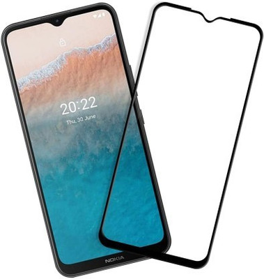 Lustree Edge To Edge Tempered Glass for Nokia C21 Plus(Pack of 1)