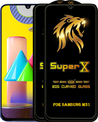 PFOAM Edge To Edge Tempered Glass for SAMSUNG GALAXY M31(Pack of 2)